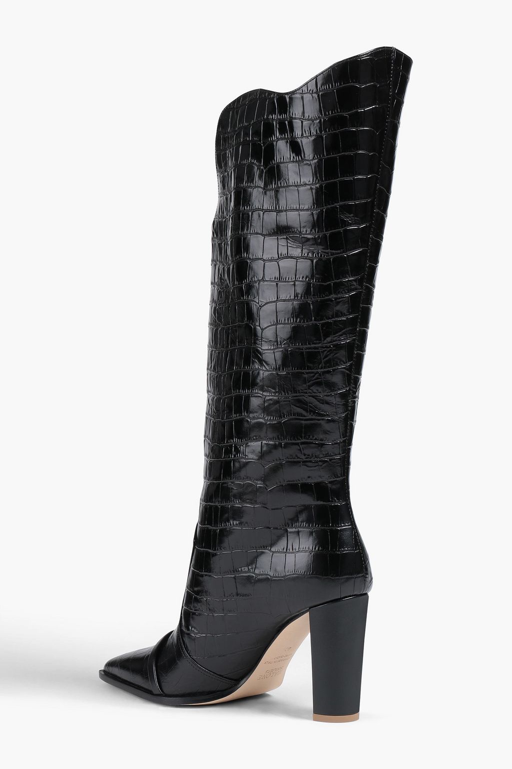 MALONE SOULIERS Claude croc-effect leather knee boots