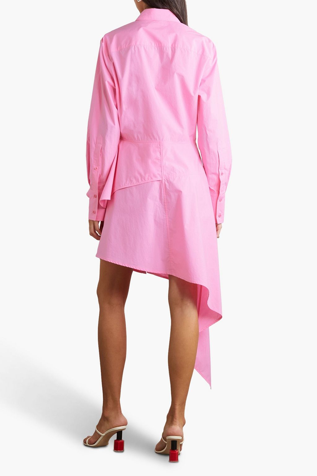 JW ANDERSON Hemdkleid aus Baumwollpopeline mit Schößchen