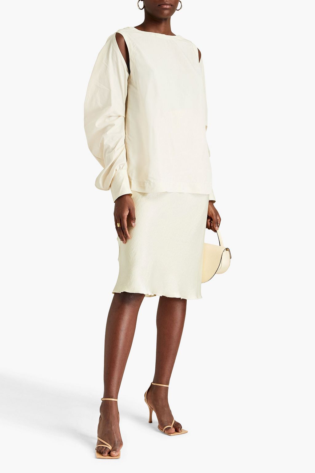 REJINA PYO Stevie Bluse aus Shell und Baumwolle mit Cut-outs
