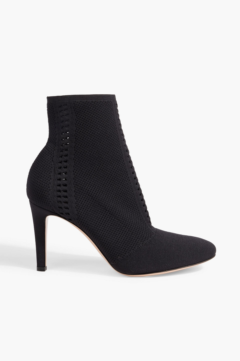 Gianvito Rossi Vires 85 Stretch-knit Sock Boots In Black