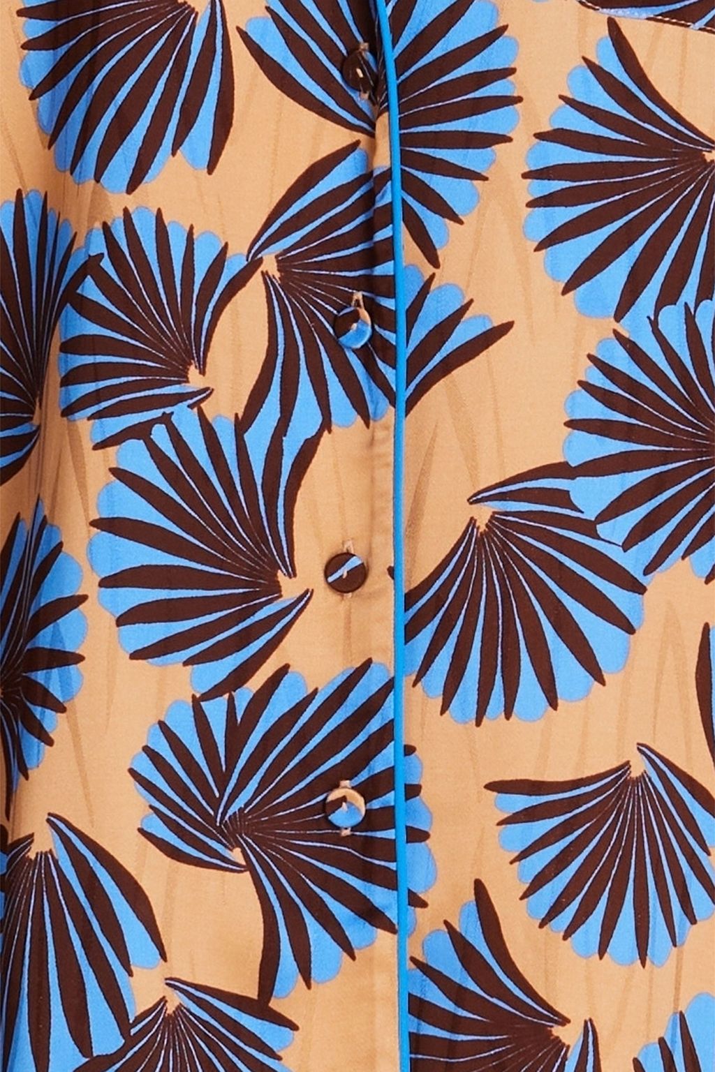 DIANE VON FURSTENBERG قميص من الجاكار مزين بطبعات