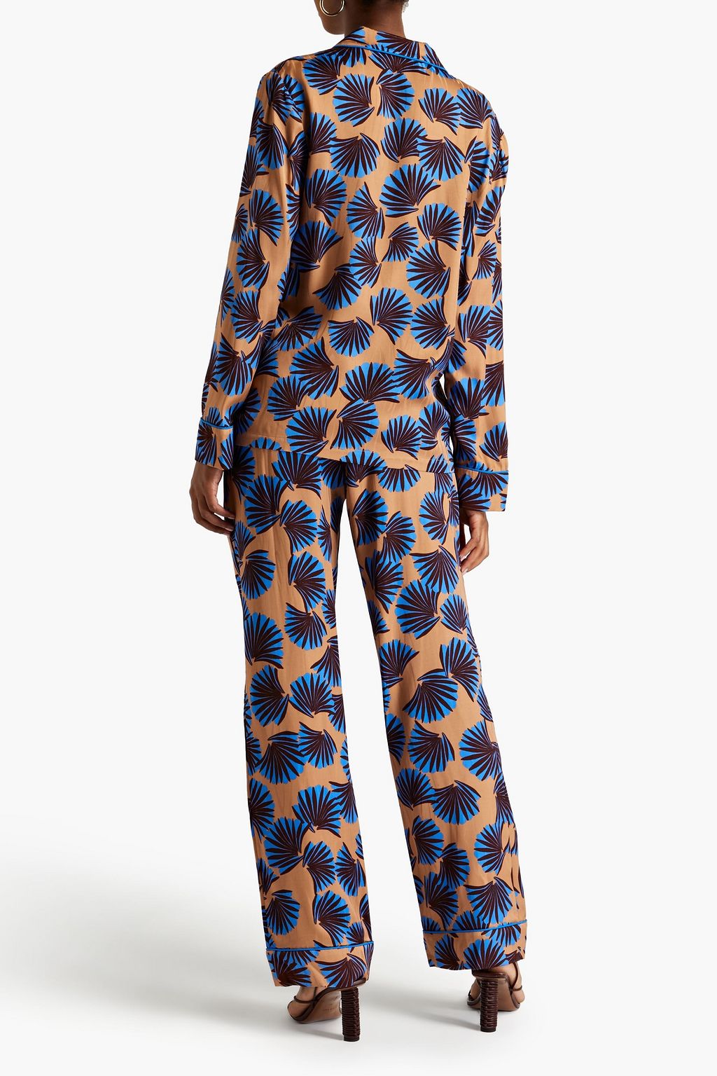 DIANE VON FURSTENBERG قميص من الجاكار مزين بطبعات