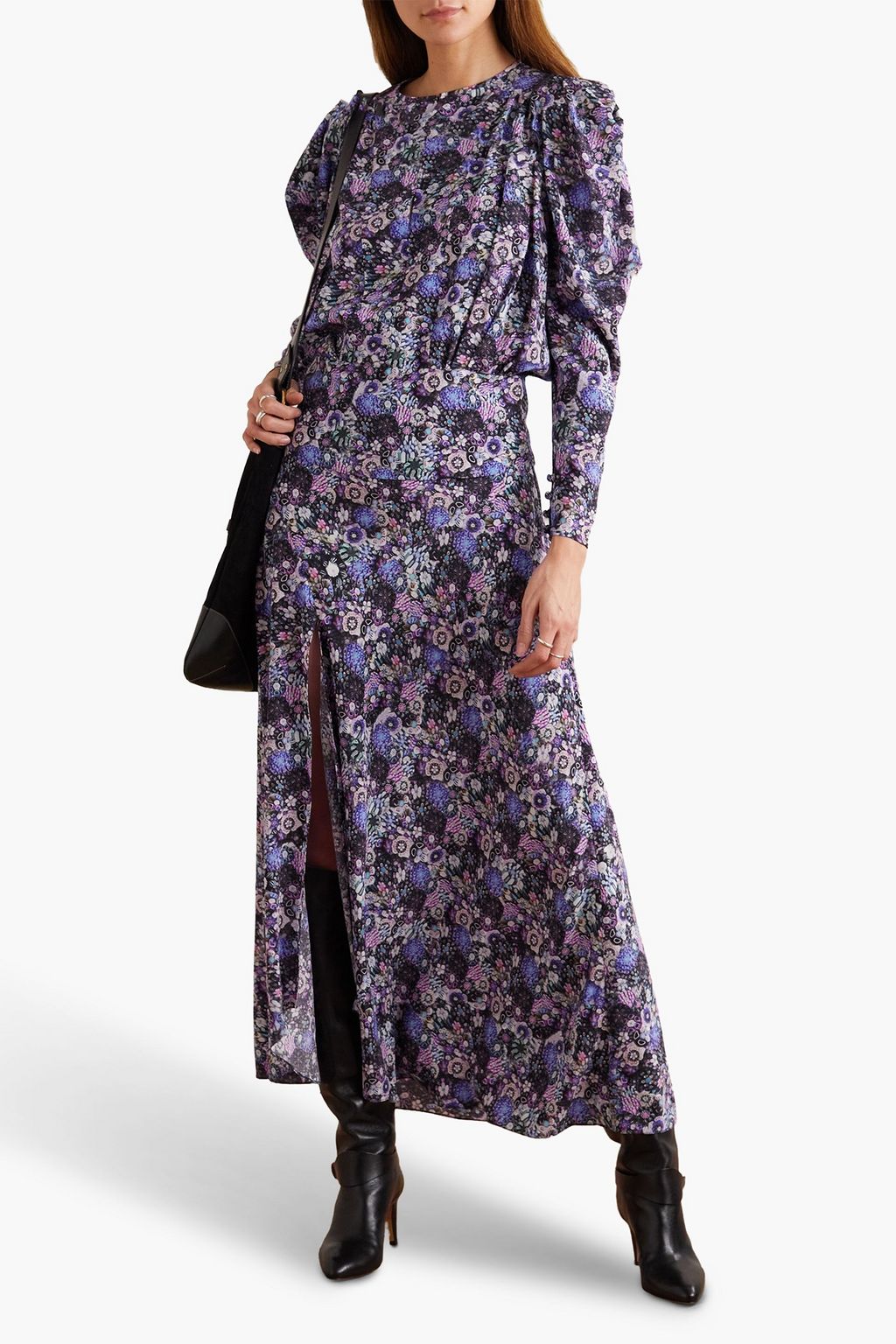 ISABEL MARANT Zarga floral-print silk-blend blouse