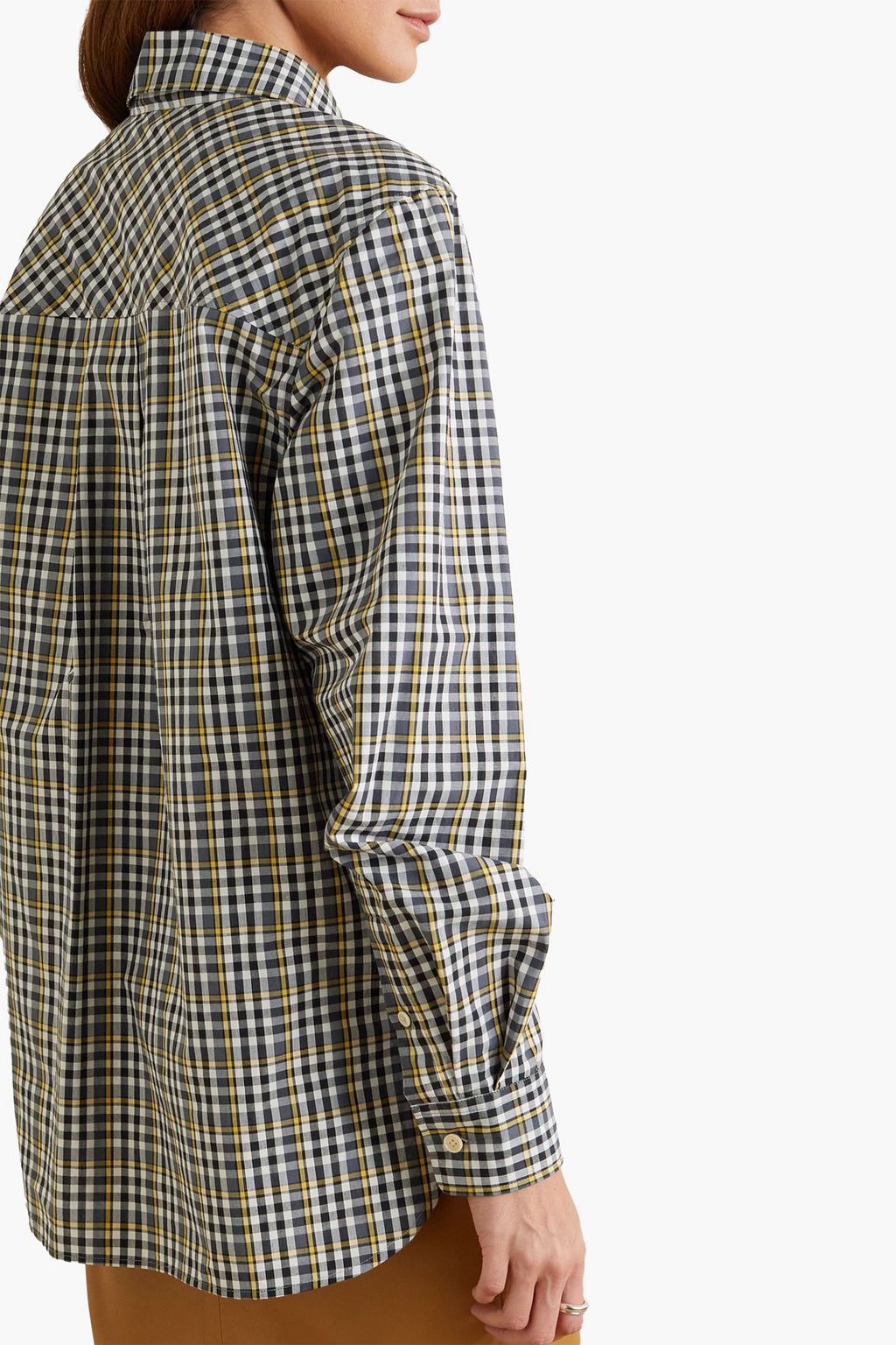 ISABEL MARANT 체크 코튼 포플린 셔츠