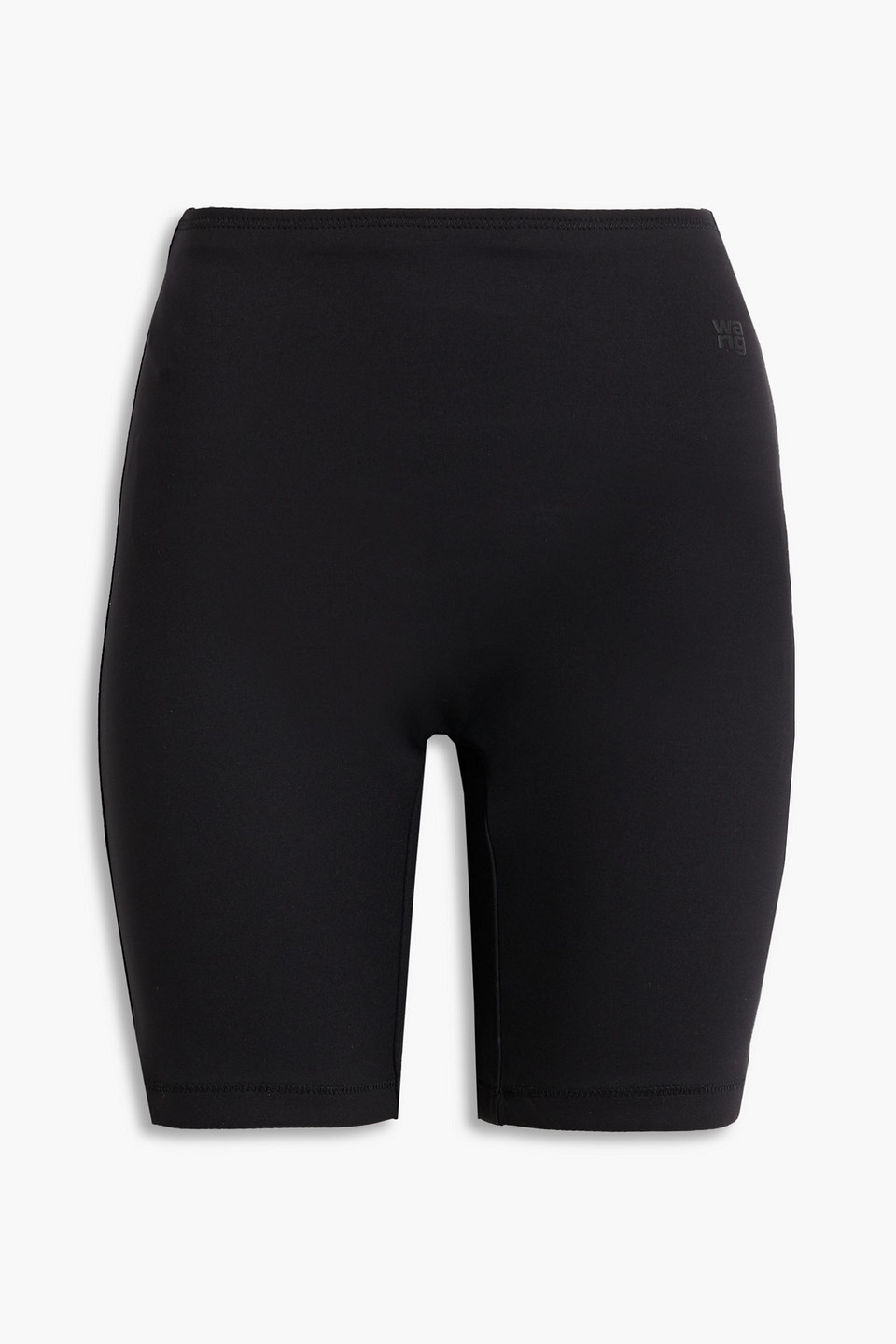 Alexander Wang T Appliquéd Jersey Shorts In Black