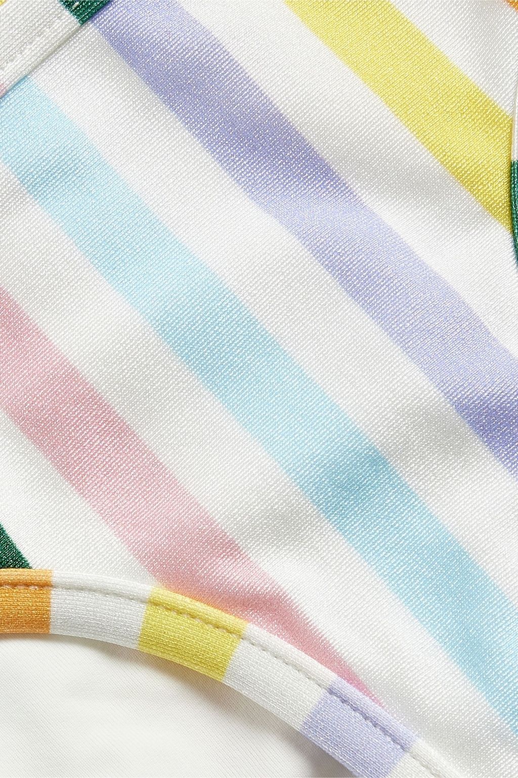 ZIMMERMANN Kids Bellitude ruffled striped bikini