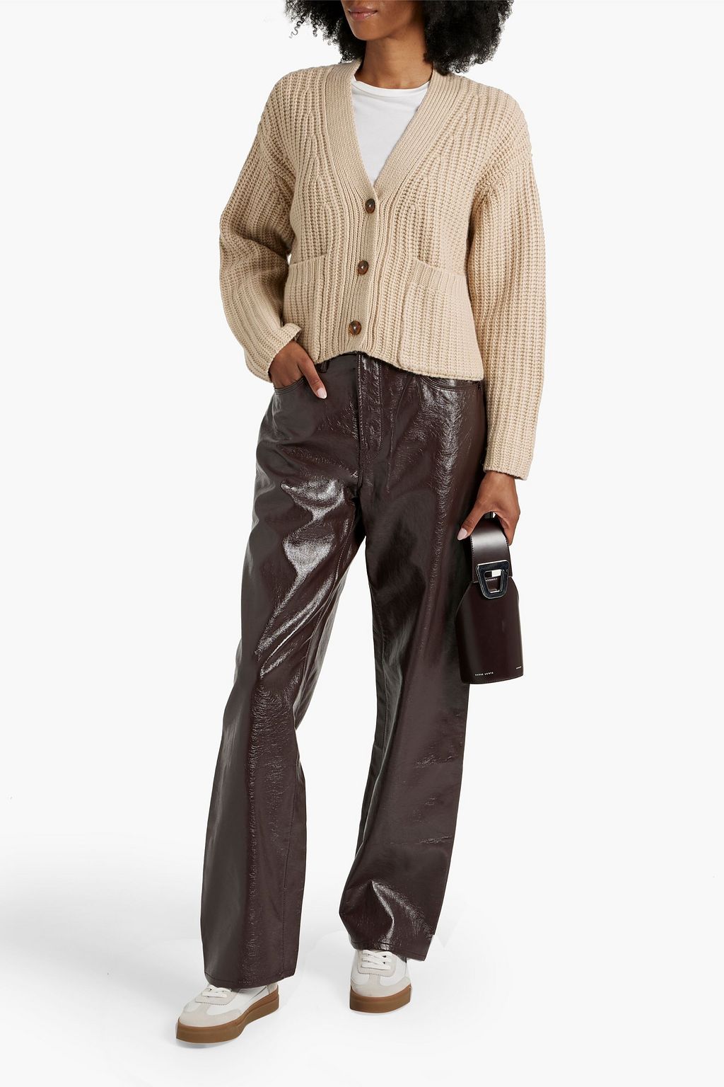 AUTUMN CASHMERE Ribbed-knit cardigan