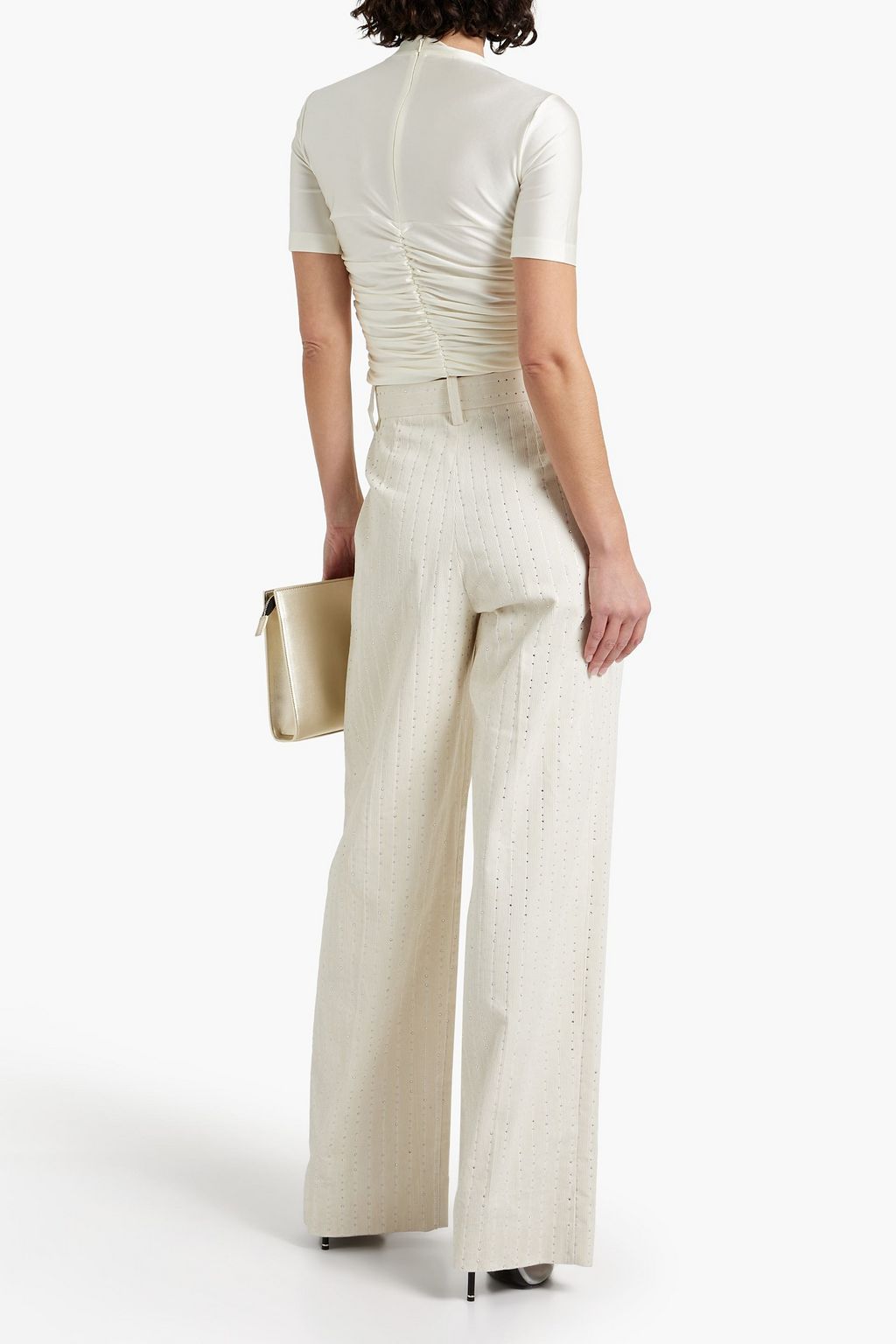 ALEXANDERWANG.T Ruched stretch-jersey top
