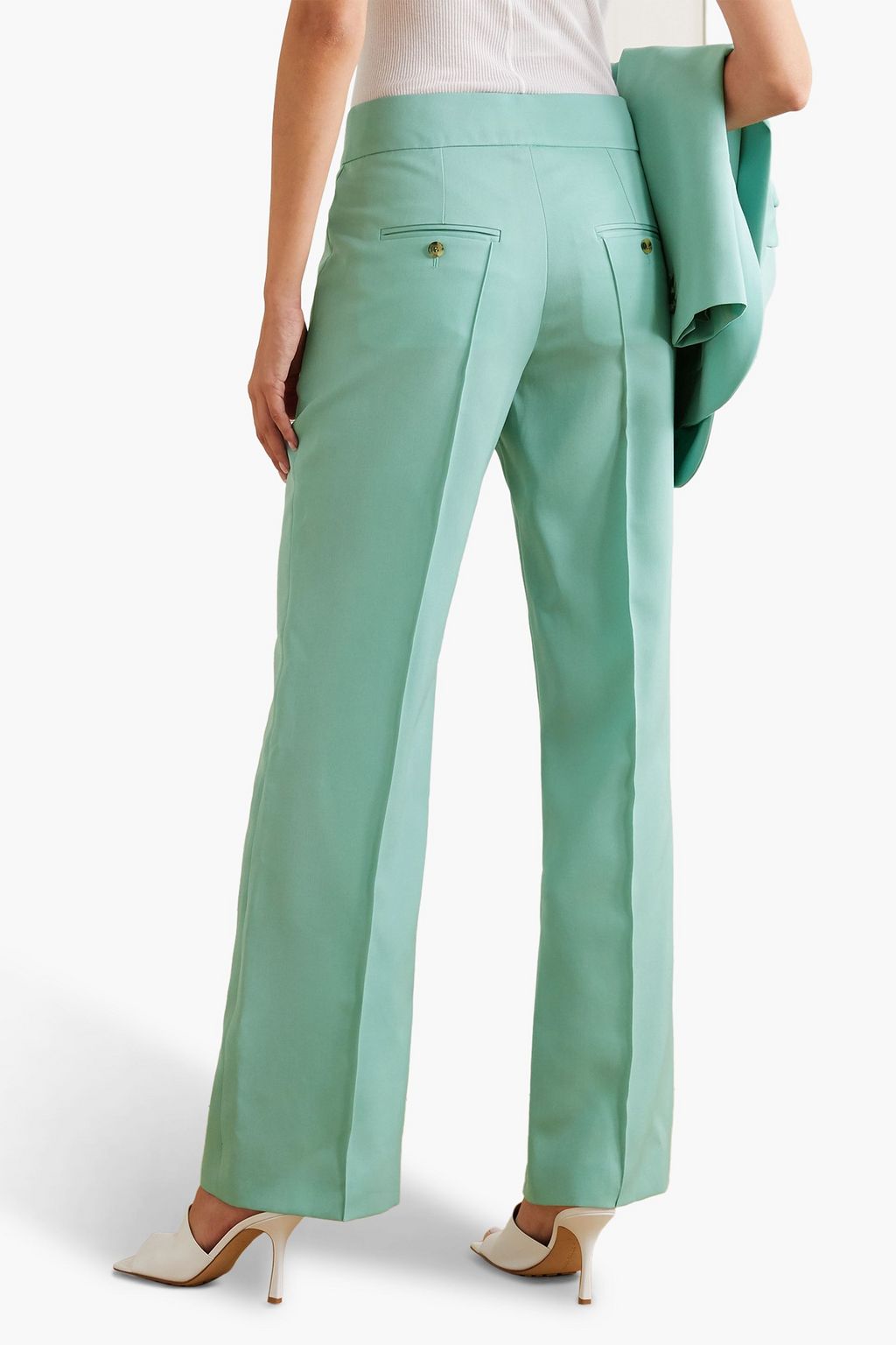 ISABEL MARANT Lokia wool-twill straight-leg pants