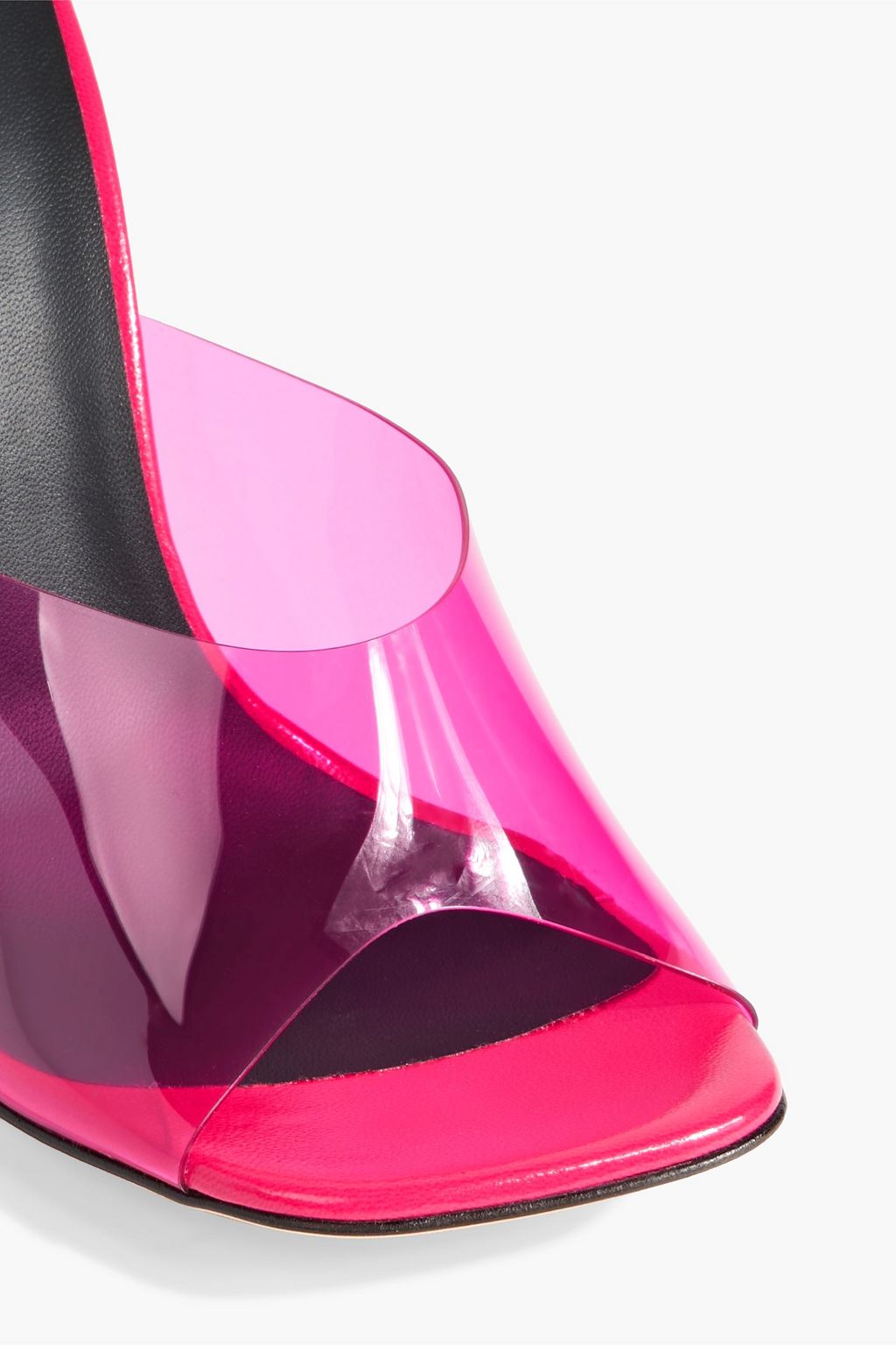 GIUSEPPE ZANOTTI Earthshine Plexy PVC mules