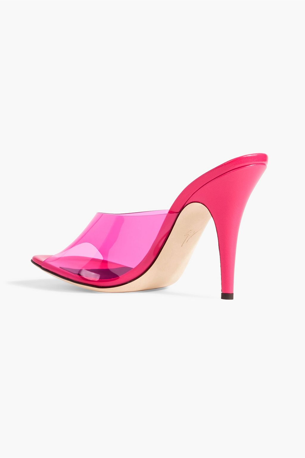 GIUSEPPE ZANOTTI Earthshine Plexy PVC mules