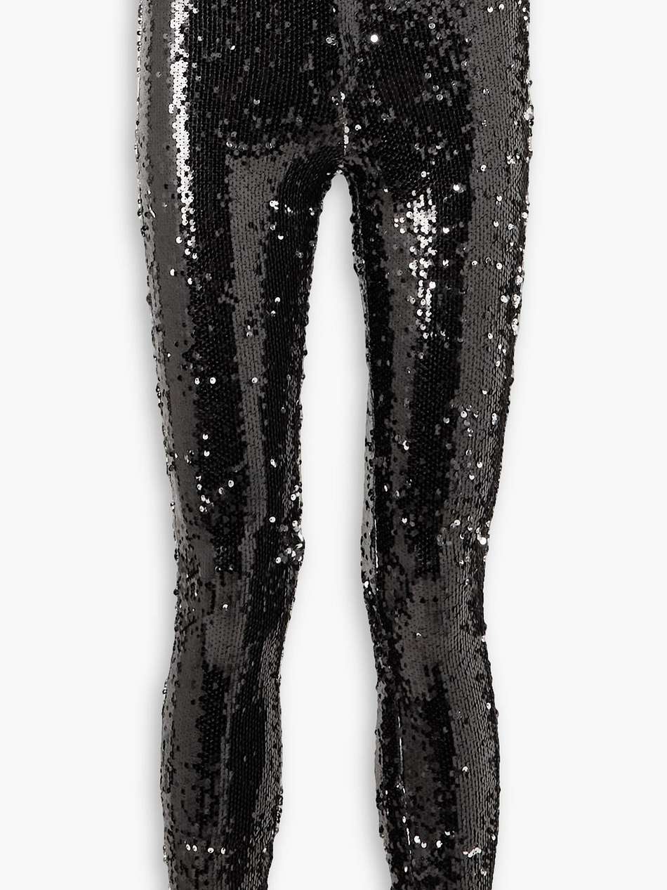 madilio sequined cotton-jersey skinny pants