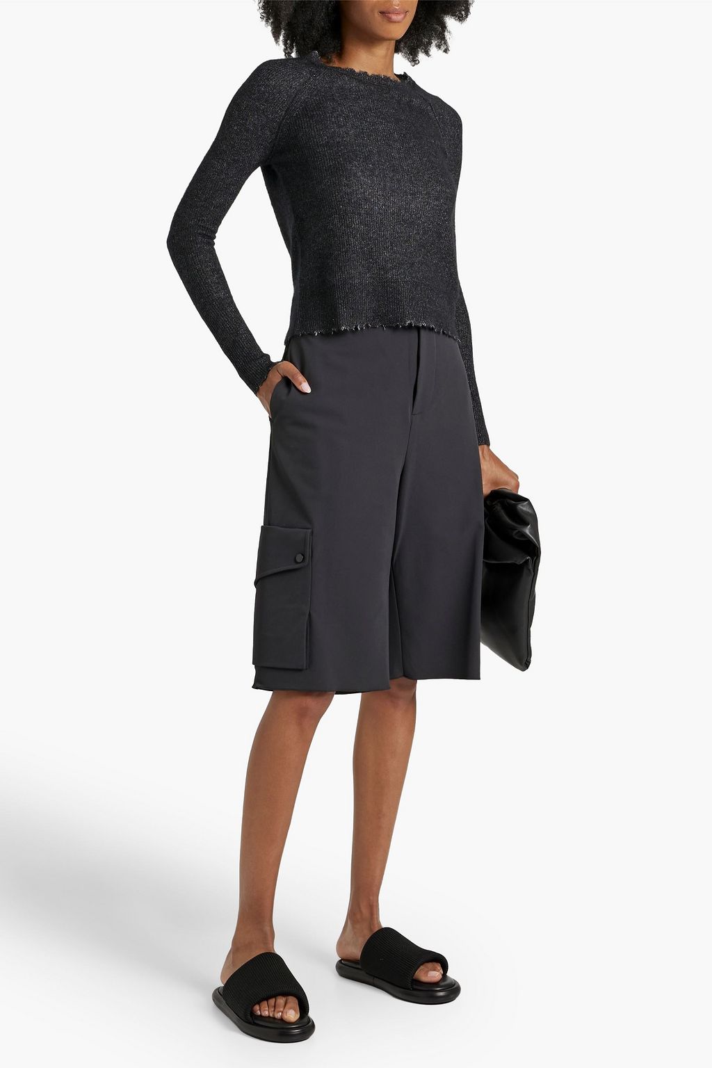 AUTUMN CASHMERE كنزة رياضية مصنوعة من مزيج حرير وكشمير