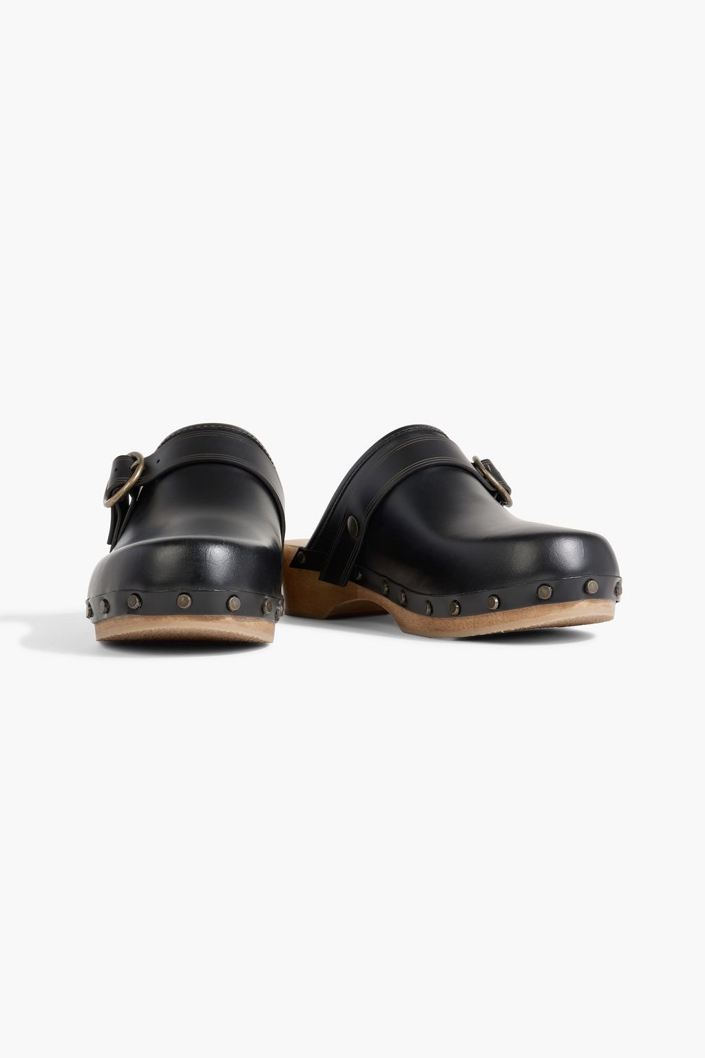 ISABEL MARANT Thalie buckled studded leather clogs