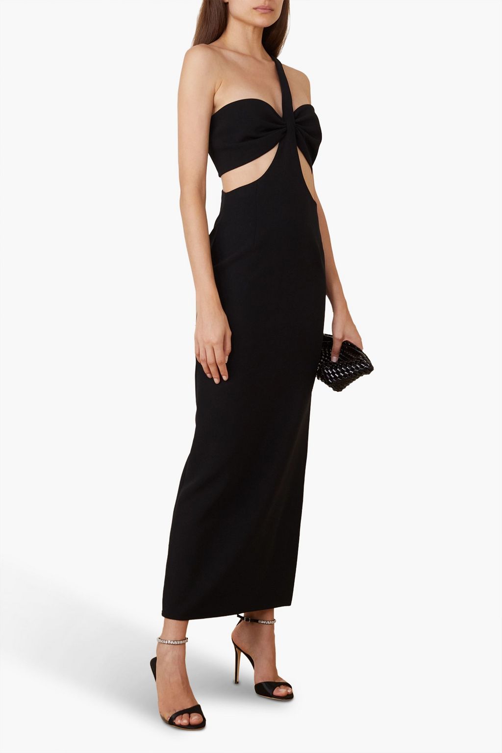 MAGDA BUTRYM One-shoulder cutout crepe maxi dress