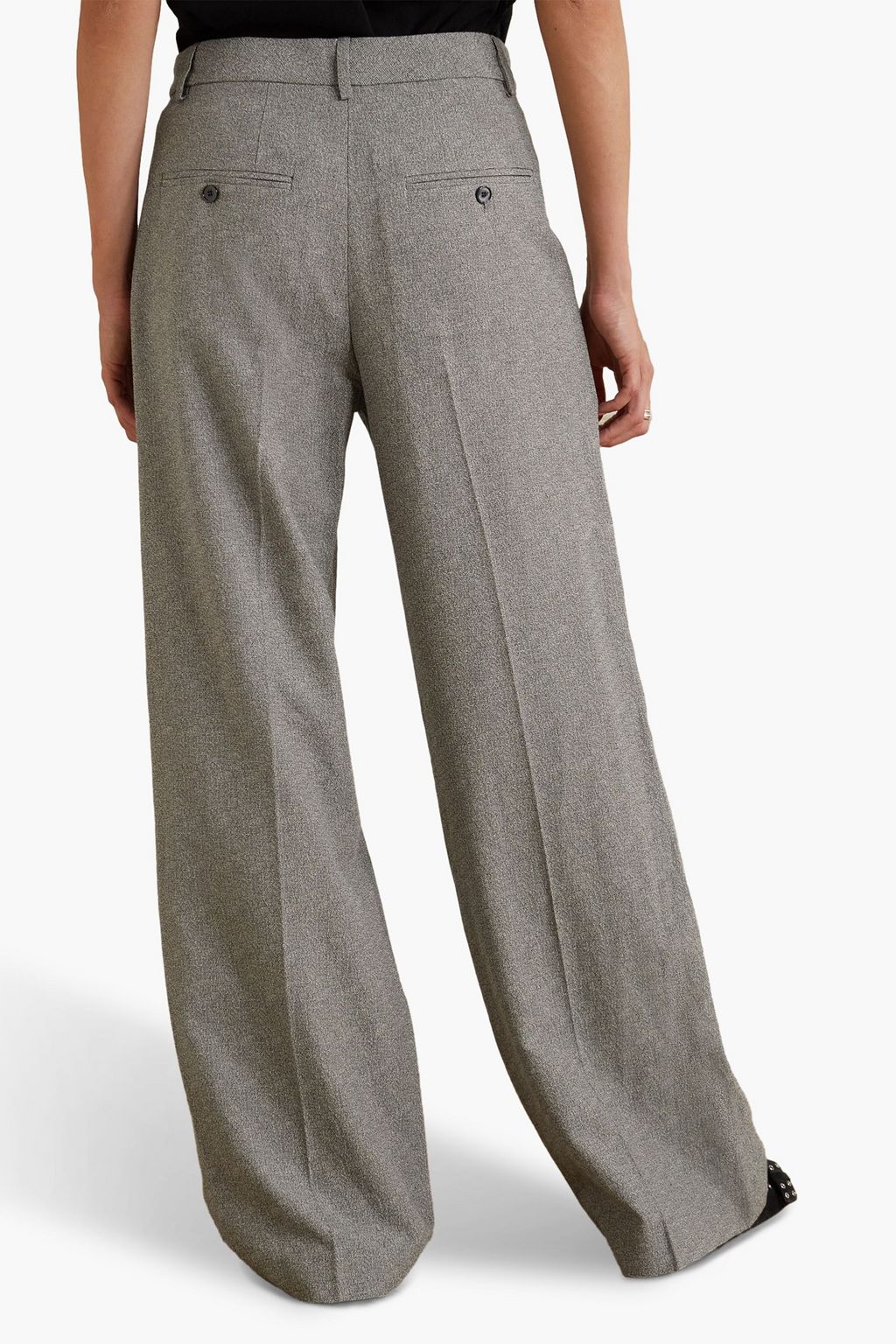 ISABEL MARANT Jessini tweed wide-leg pants