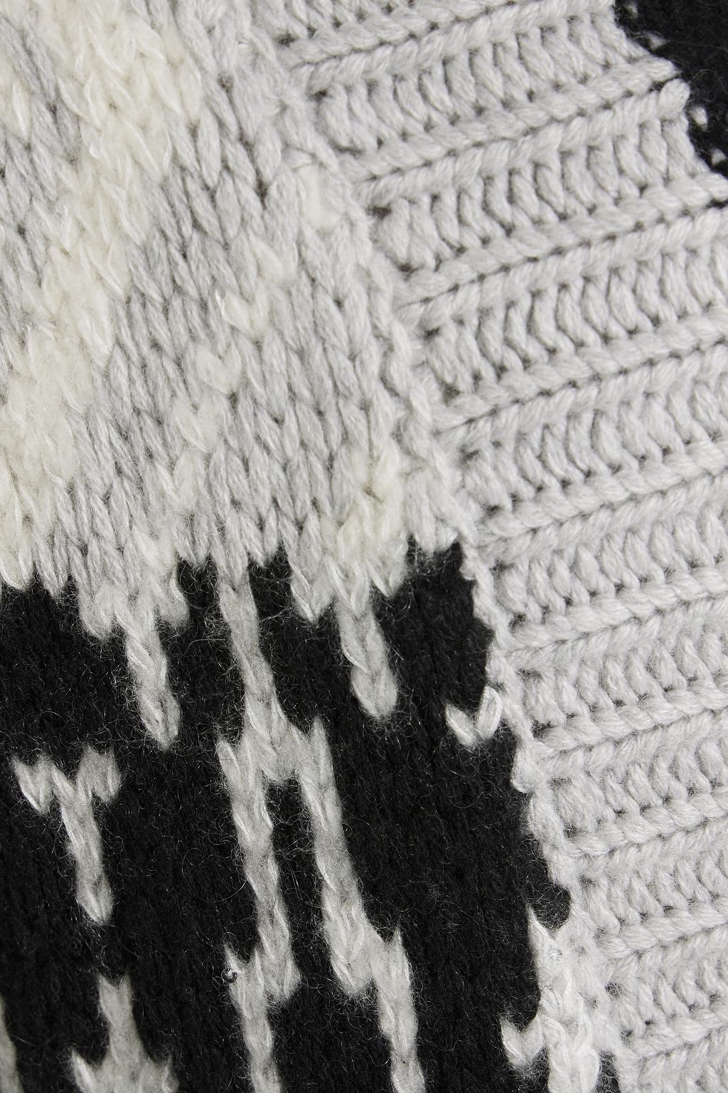 AUTUMN CASHMERE Embellished jacquard-knit cardigan