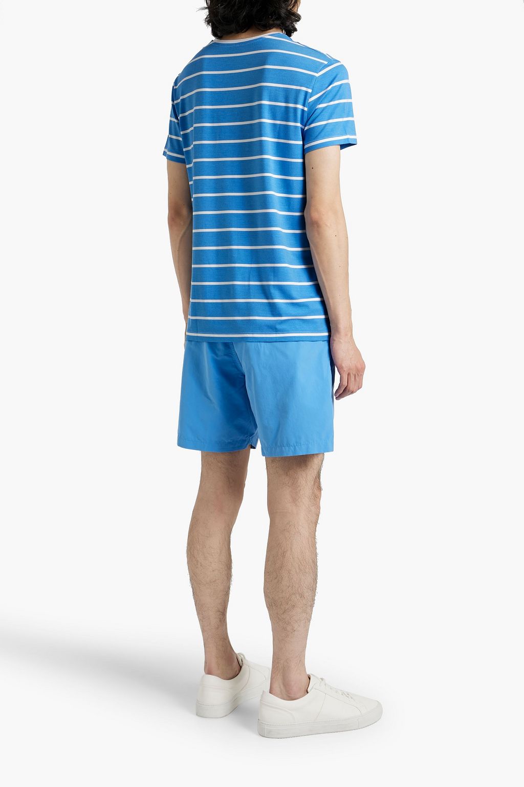 DEREK ROSE Basel striped stretch-modal jersey T-shirt