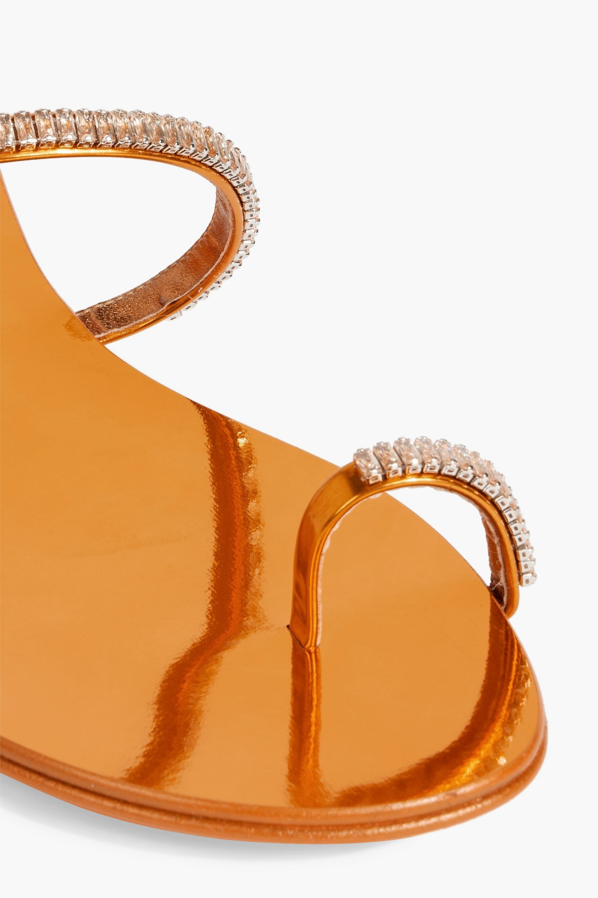 Giuseppe Zanotti Colorful embellished mirrored-leather sandals