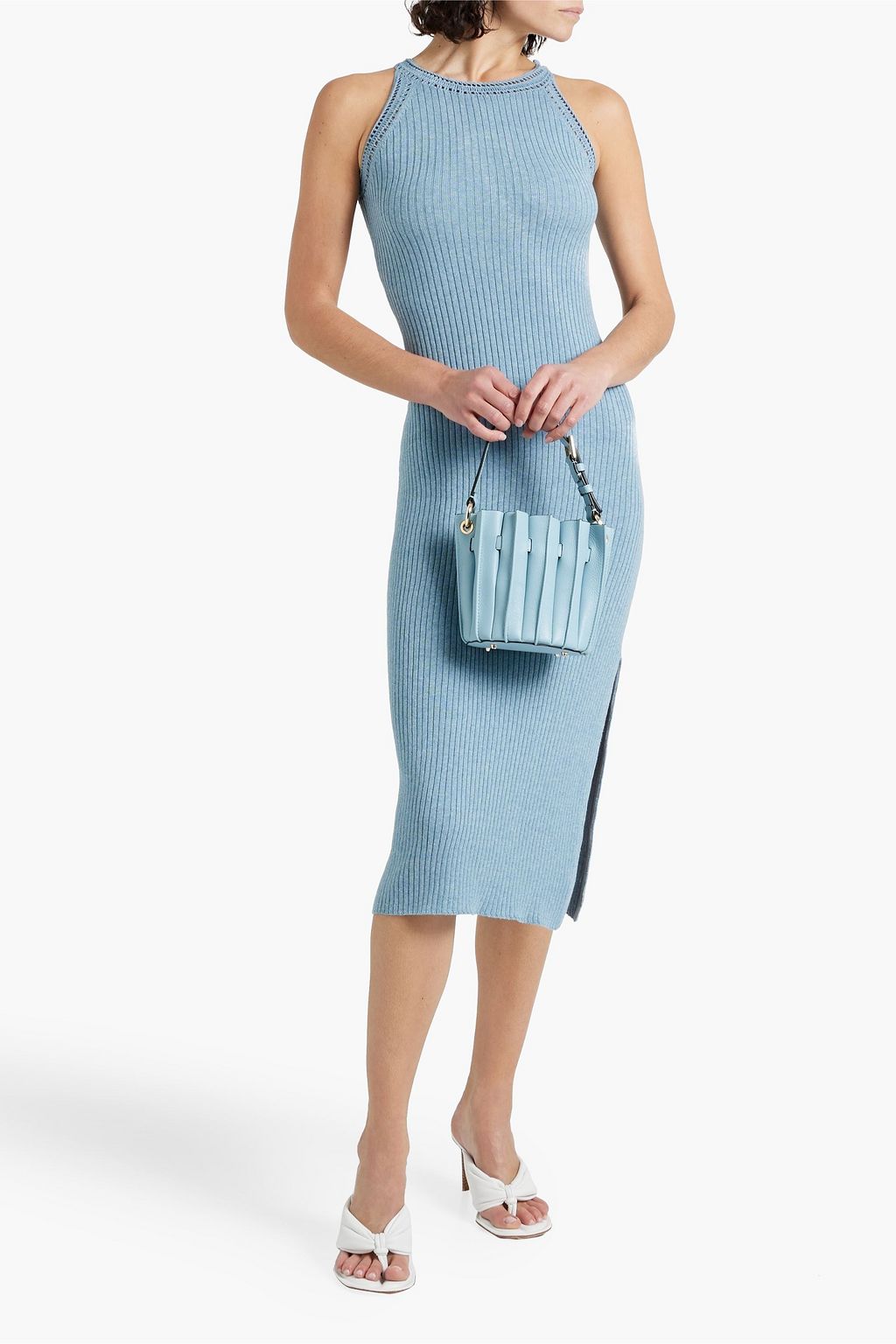 Ribbed Cotton Midi Dress main image 0
