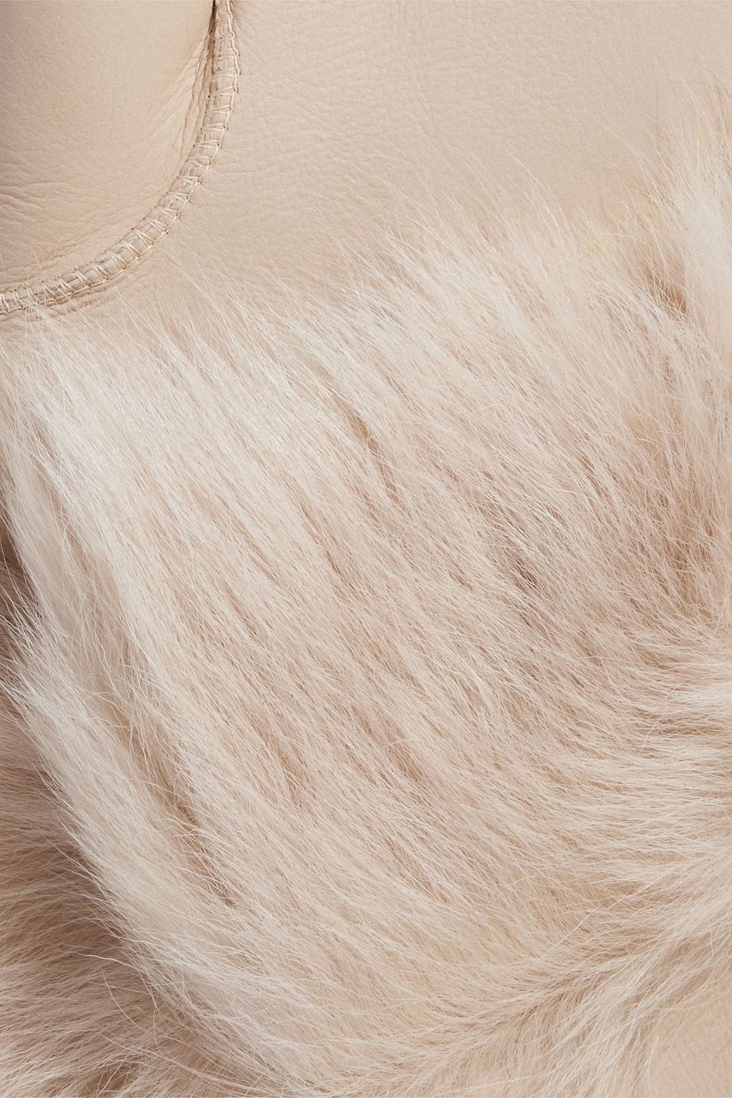 KARL DONOGHUE Shearling fingerless gloves