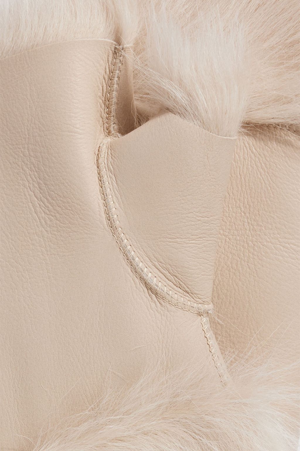 KARL DONOGHUE Shearling fingerless gloves