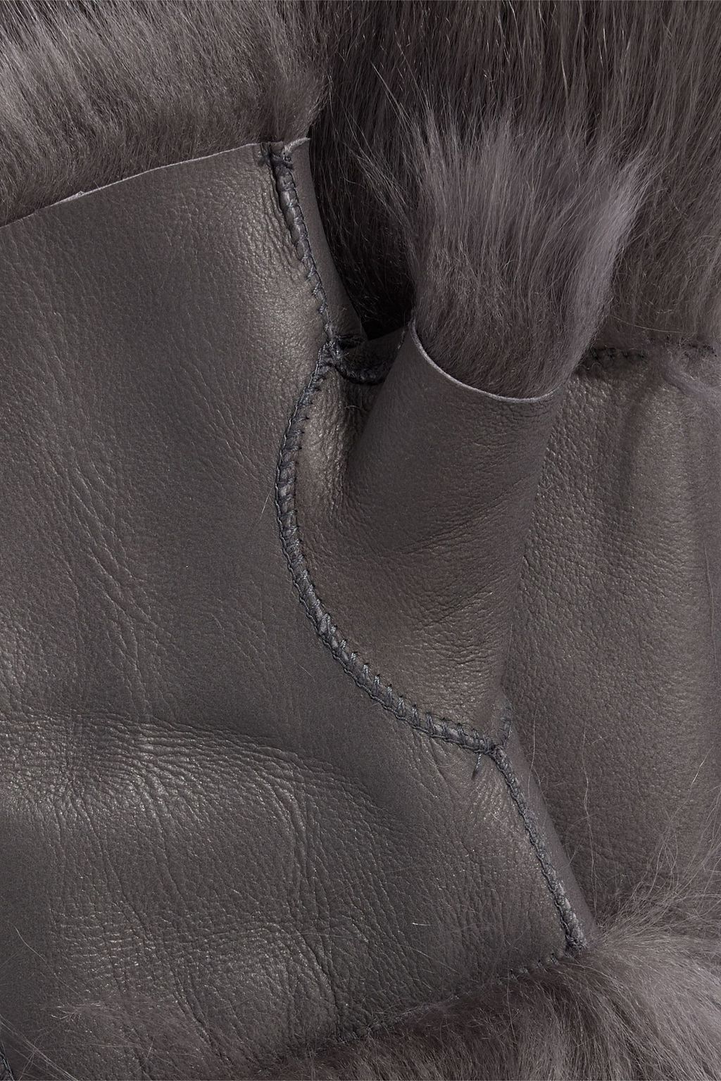 KARL DONOGHUE Shearling fingerless gloves THE