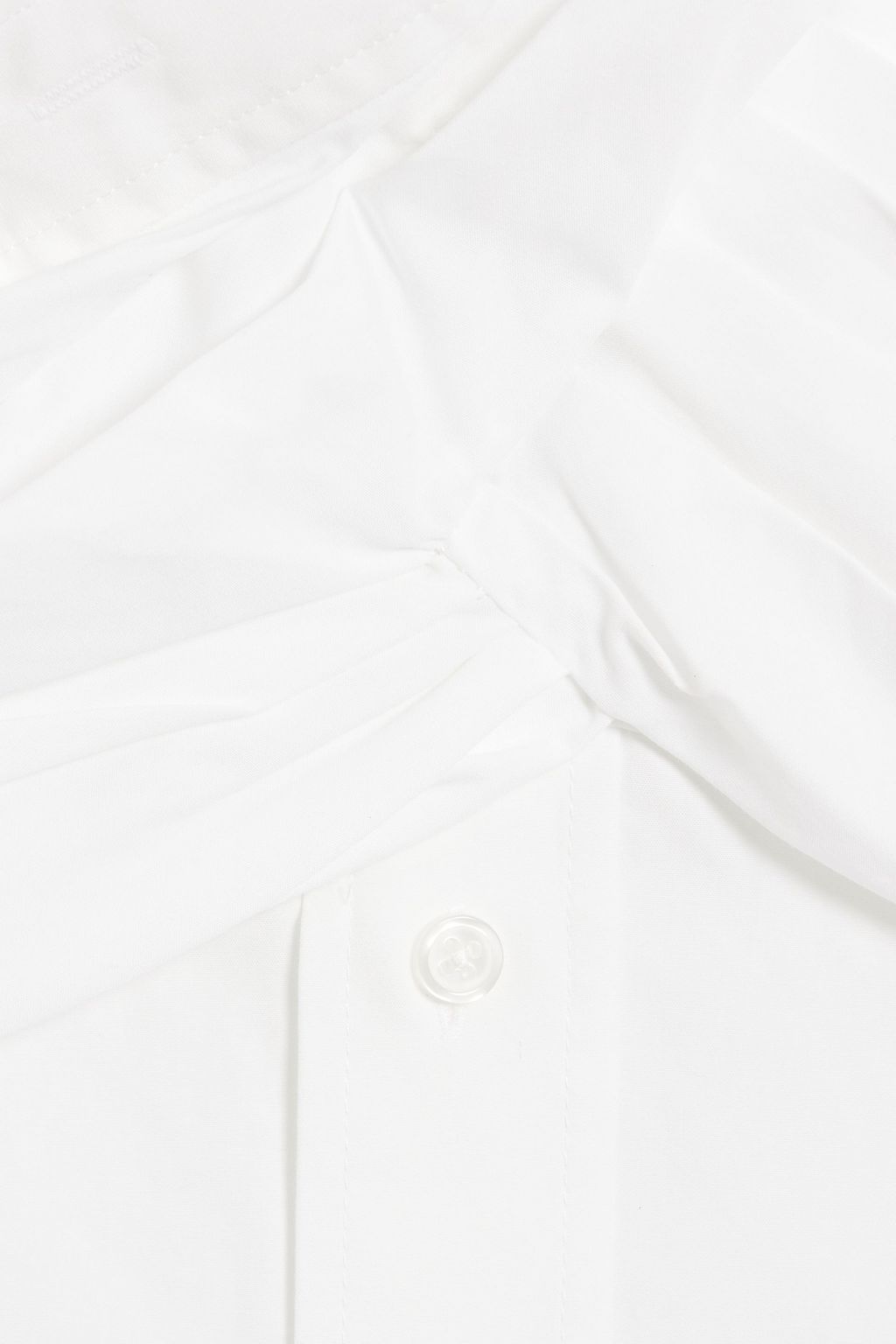 ALEXANDERWANG.T Wrap-effect cotton-poplin mini shirt dress