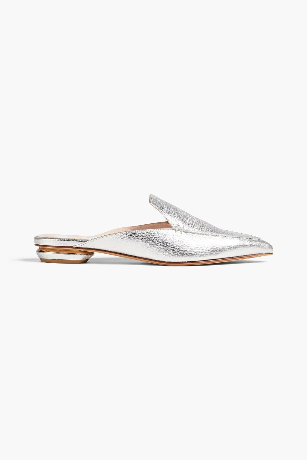 NICHOLAS KIRKWOOD Metallic pebbled-leather mules