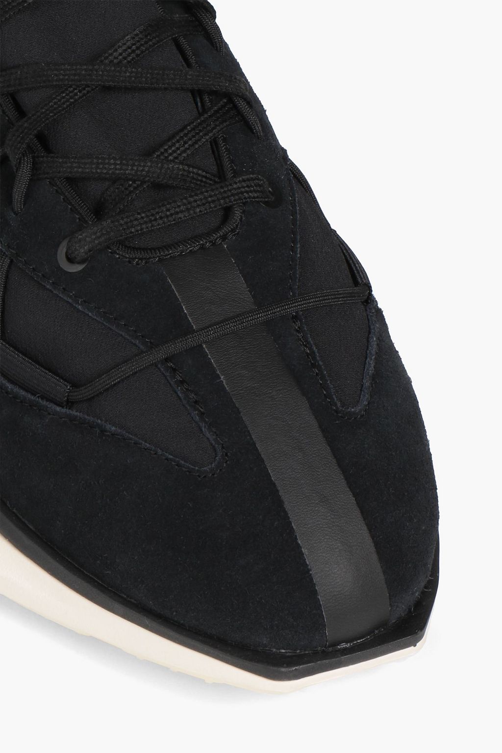 Y-3 Shiku Run suede and neoprene sneakers