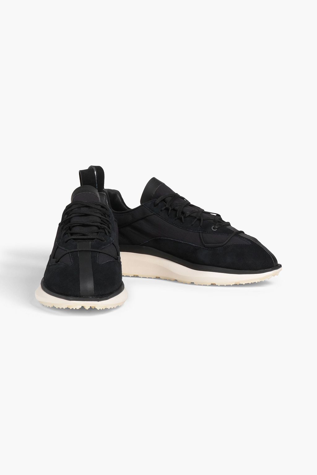Y-3 Shiku Run suede and neoprene sneakers
