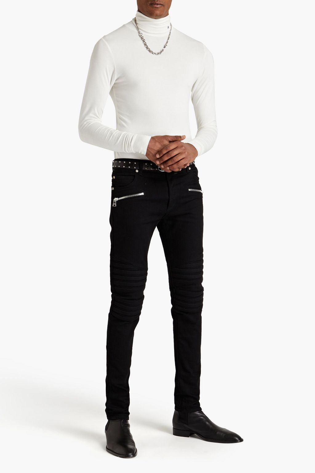 BALMAIN 데님 스키니 핏 진