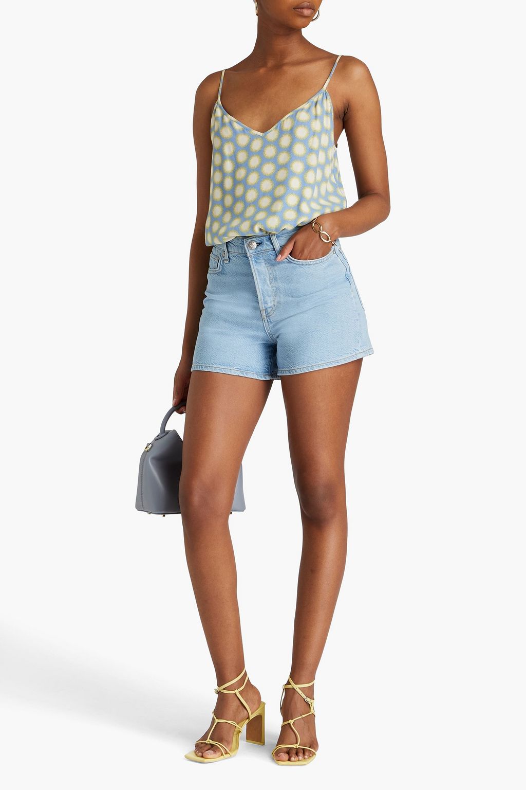 DIANE VON FURSTENBERG Printed crepe de chine camisole