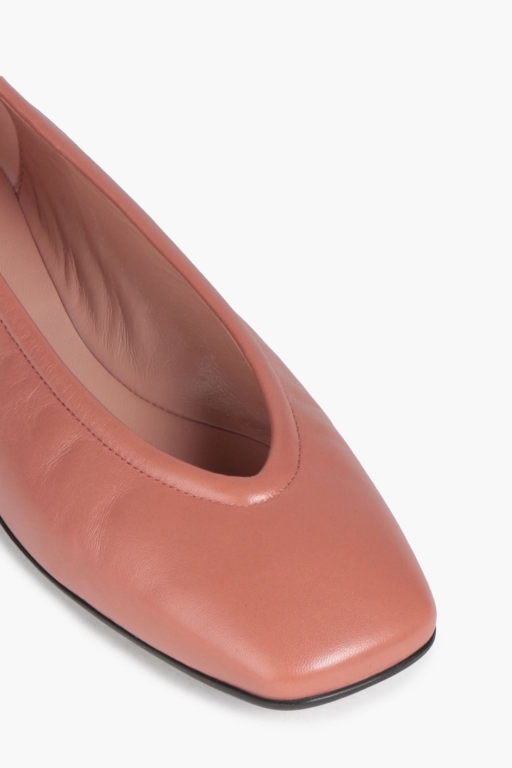 NICHOLAS KIRKWOOD 5mm Delfi Ballerinas aus Leder mit Leder mit Kunstperlen