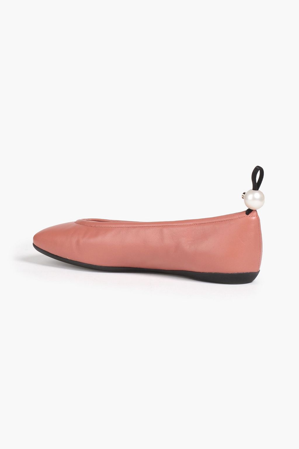 NICHOLAS KIRKWOOD 5mm Delfi Ballerinas aus Leder mit Leder mit Kunstperlen