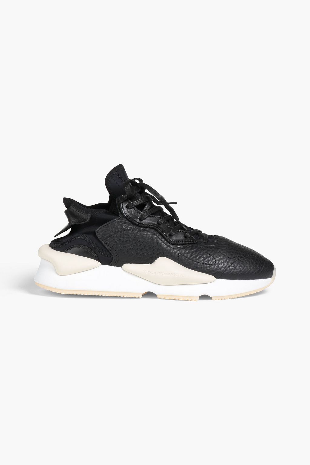 Y-3 Kaiwa neoprene and textured-leather sneakers | THE OUTNET