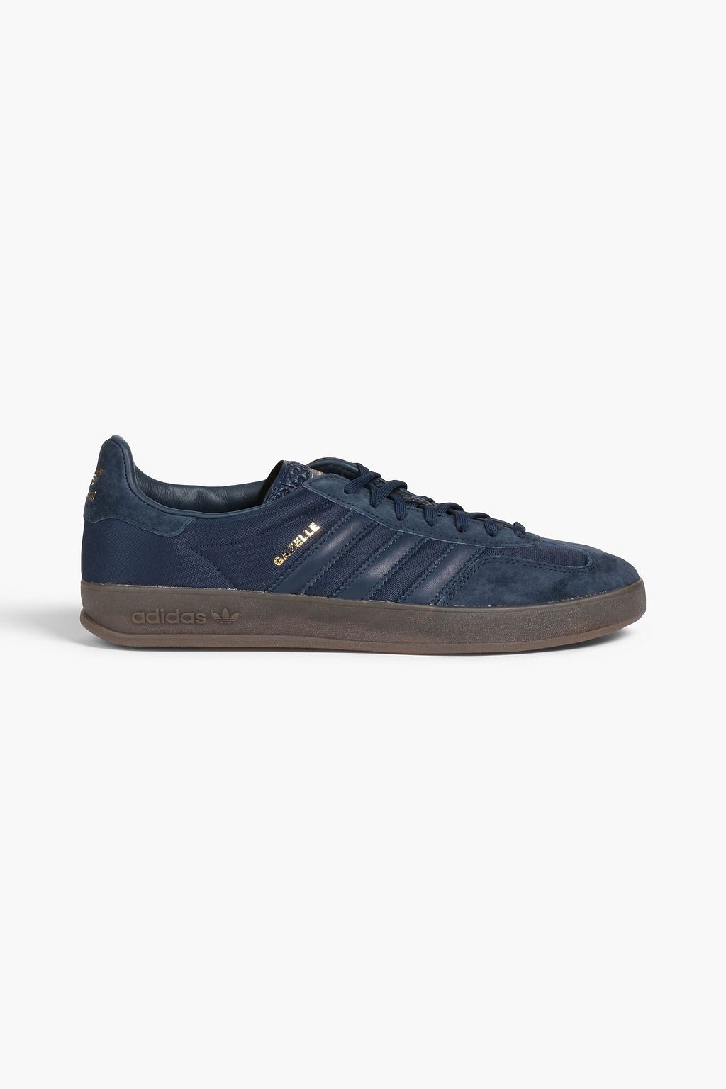 ADIDAS ORIGINALS Gazelle leather, suede and woven sneakers | up to 70% off | THE OUTNET