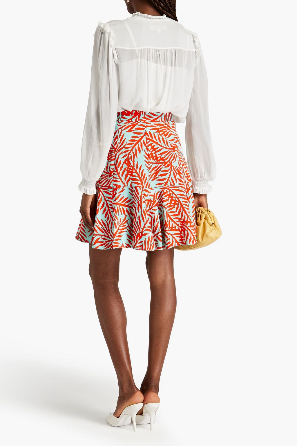 DIANE VON FURSTENBERG Gian Carlo ruffled georgette blouse