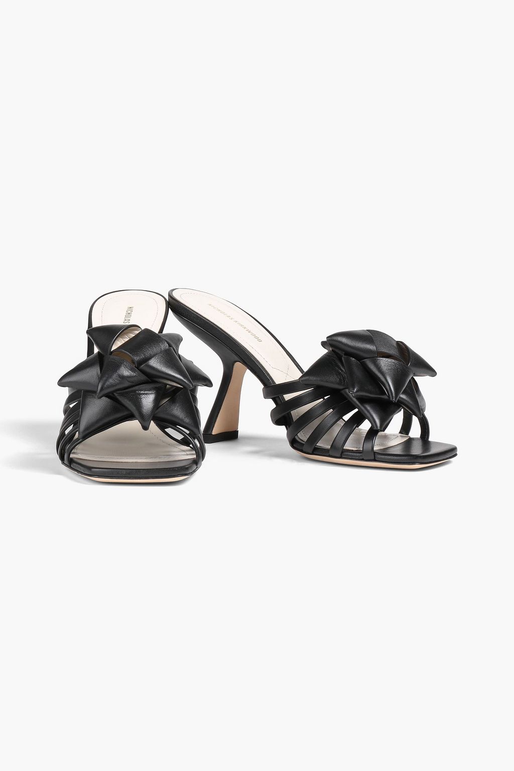 NICHOLAS KIRKWOOD 90mm Gift Wrap leather mules