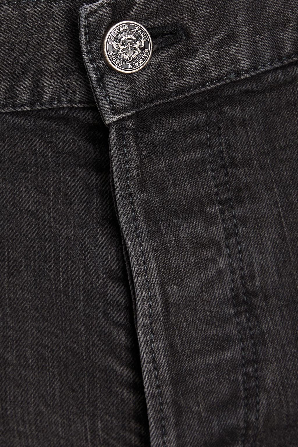BALMAIN Distressed denim shorts