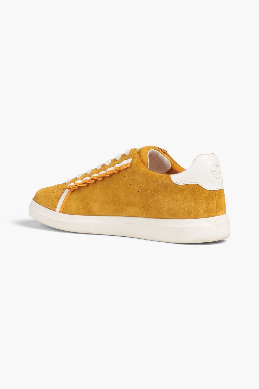 TORY BURCH Howell Ruffle Court suede sneakers