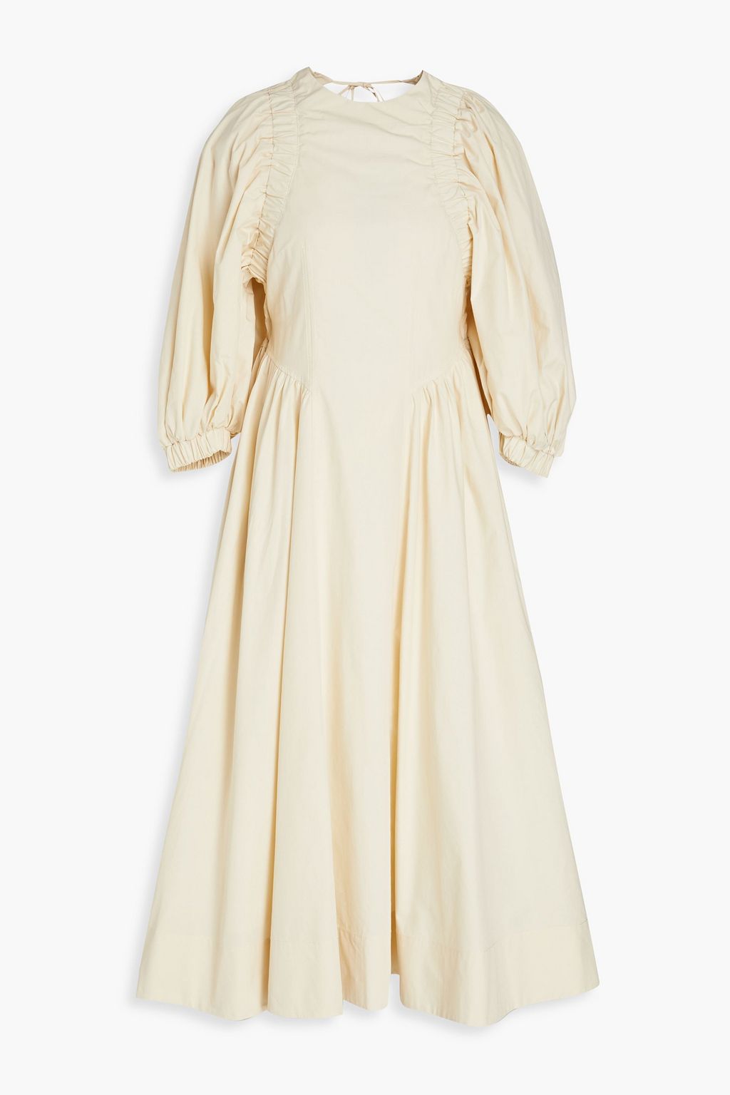 REJINA PYO Open back cotton poplin midi dress THE OUTNET