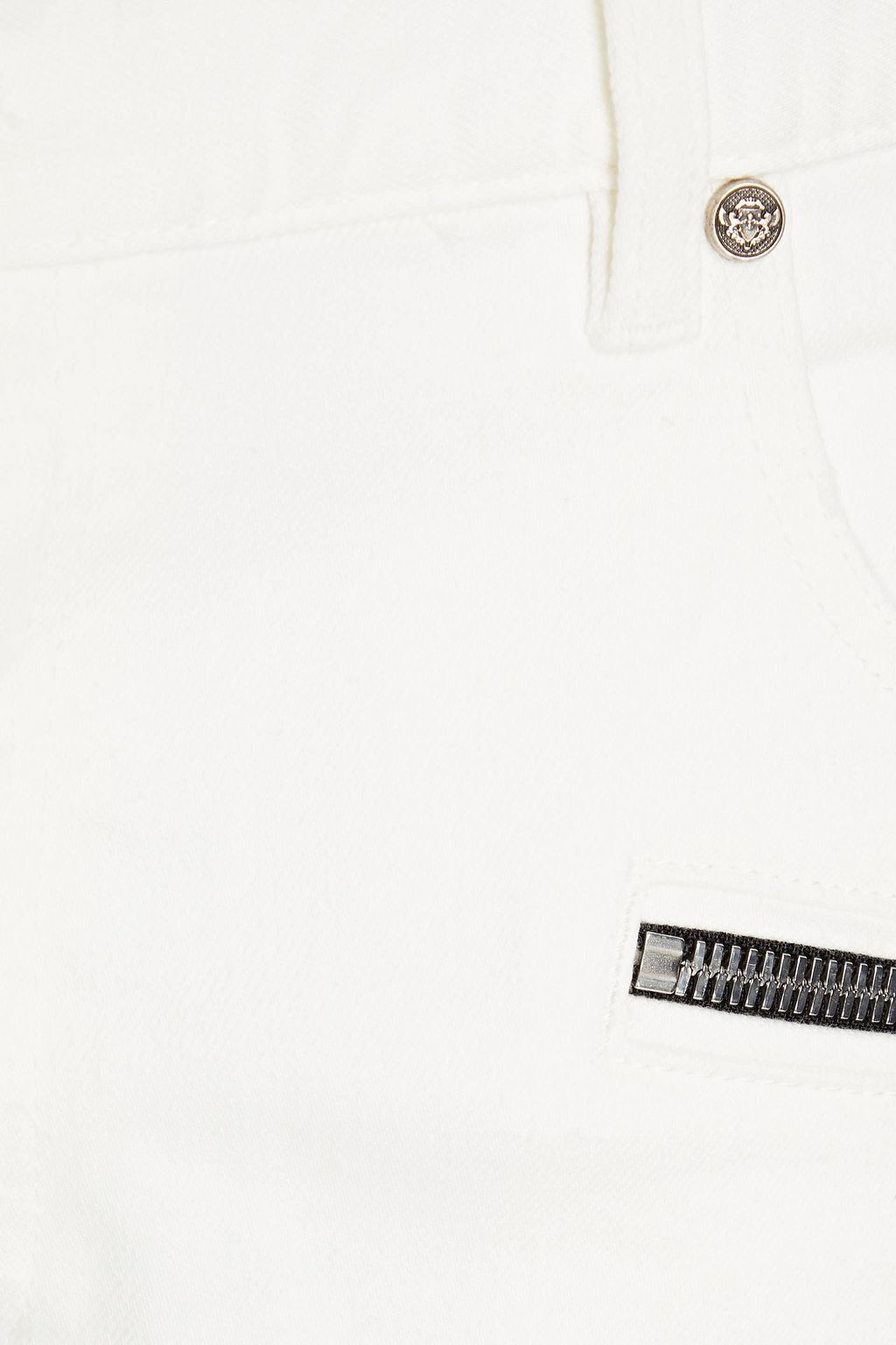 BALMAIN Skinny-fit distressed denim jeans