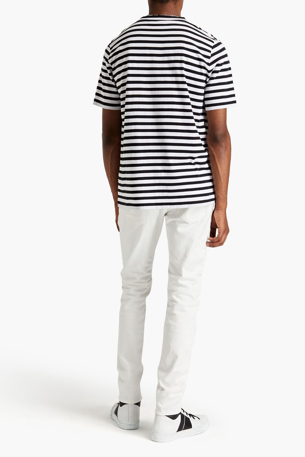 BALMAIN Skinny-fit distressed denim jeans