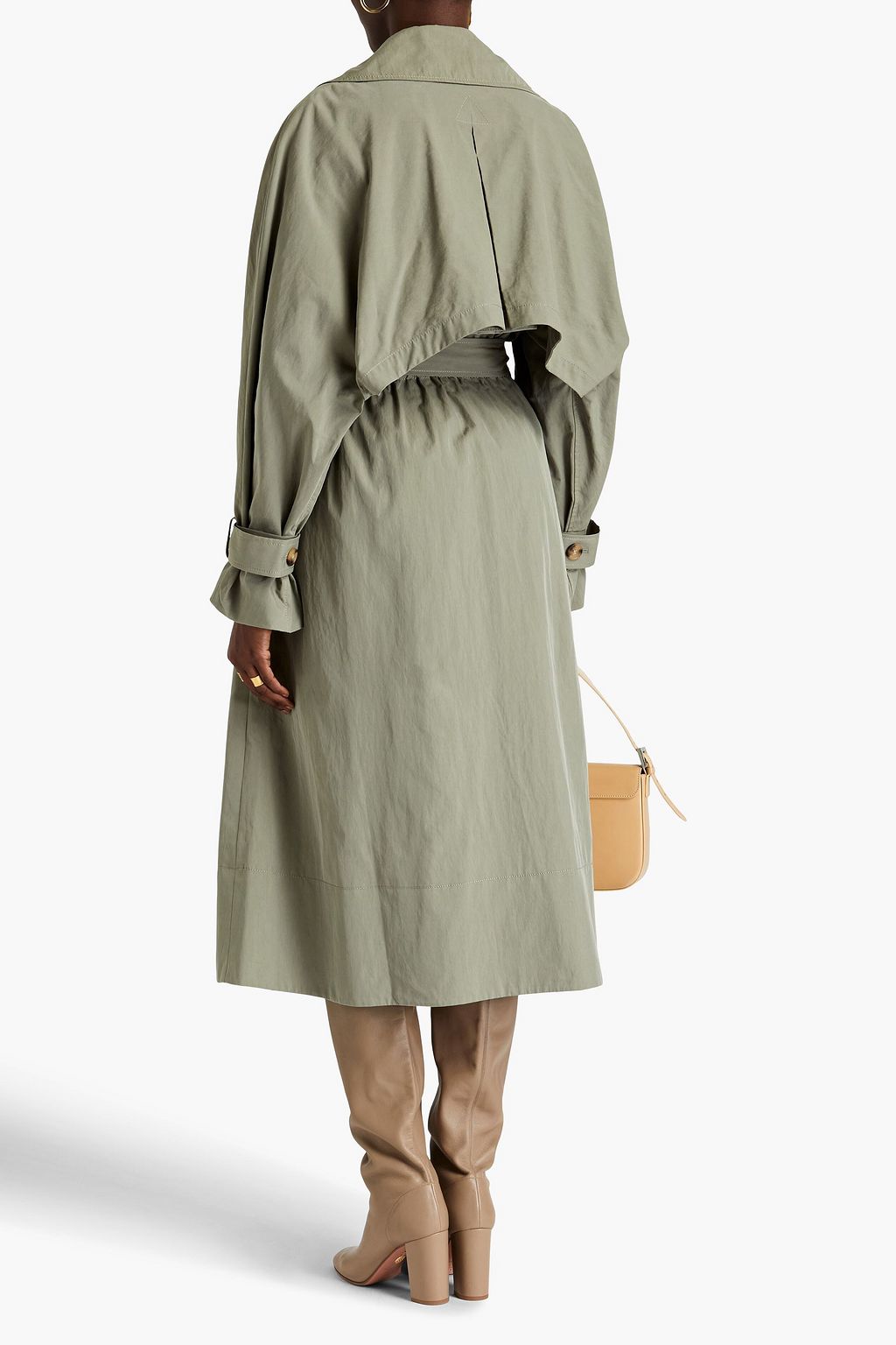 REJINA PYO Belted cotton-blend gabardine trench coat