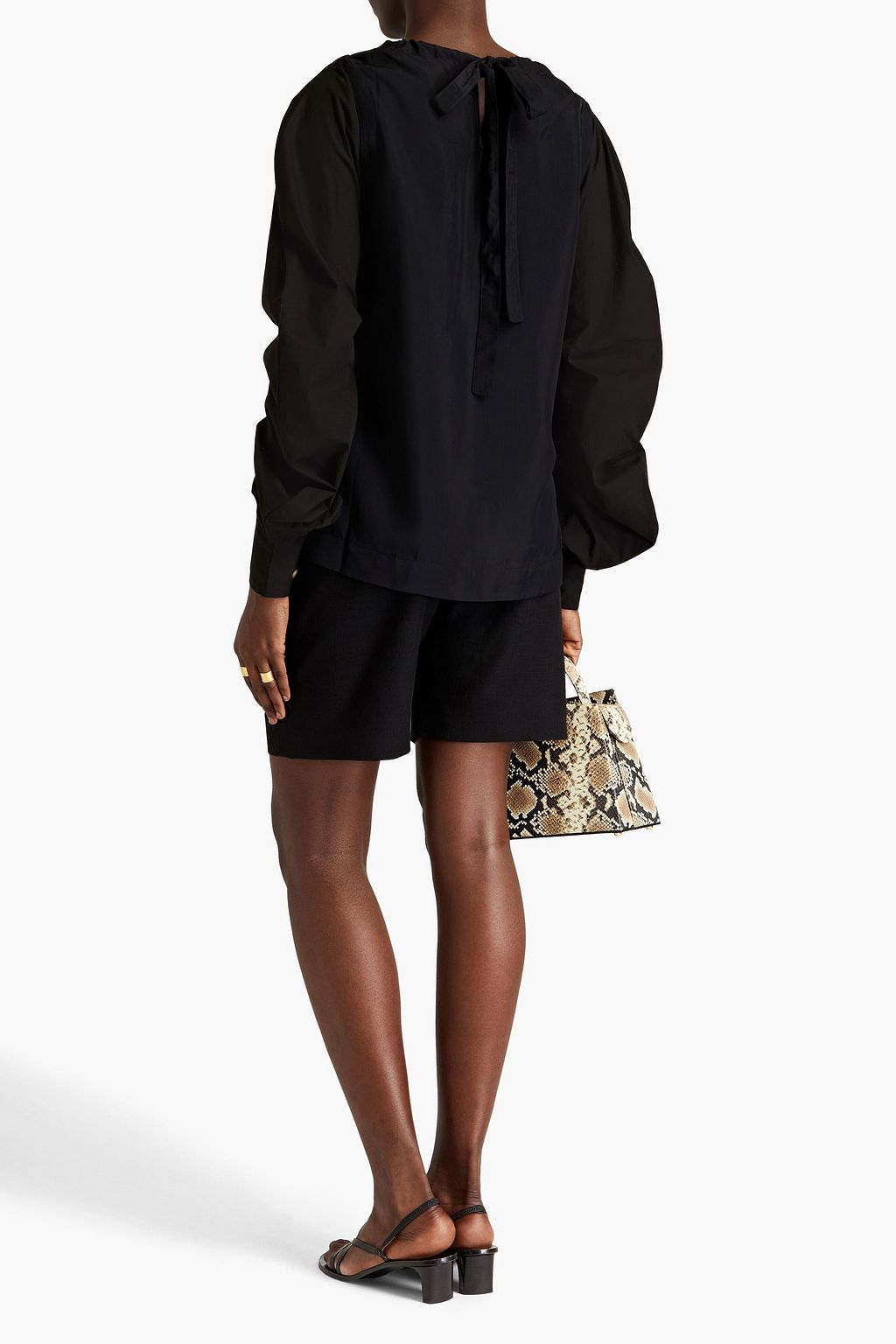 REJINA PYO Stevie Bluse aus Shell und Baumwolle mit Cut-outs