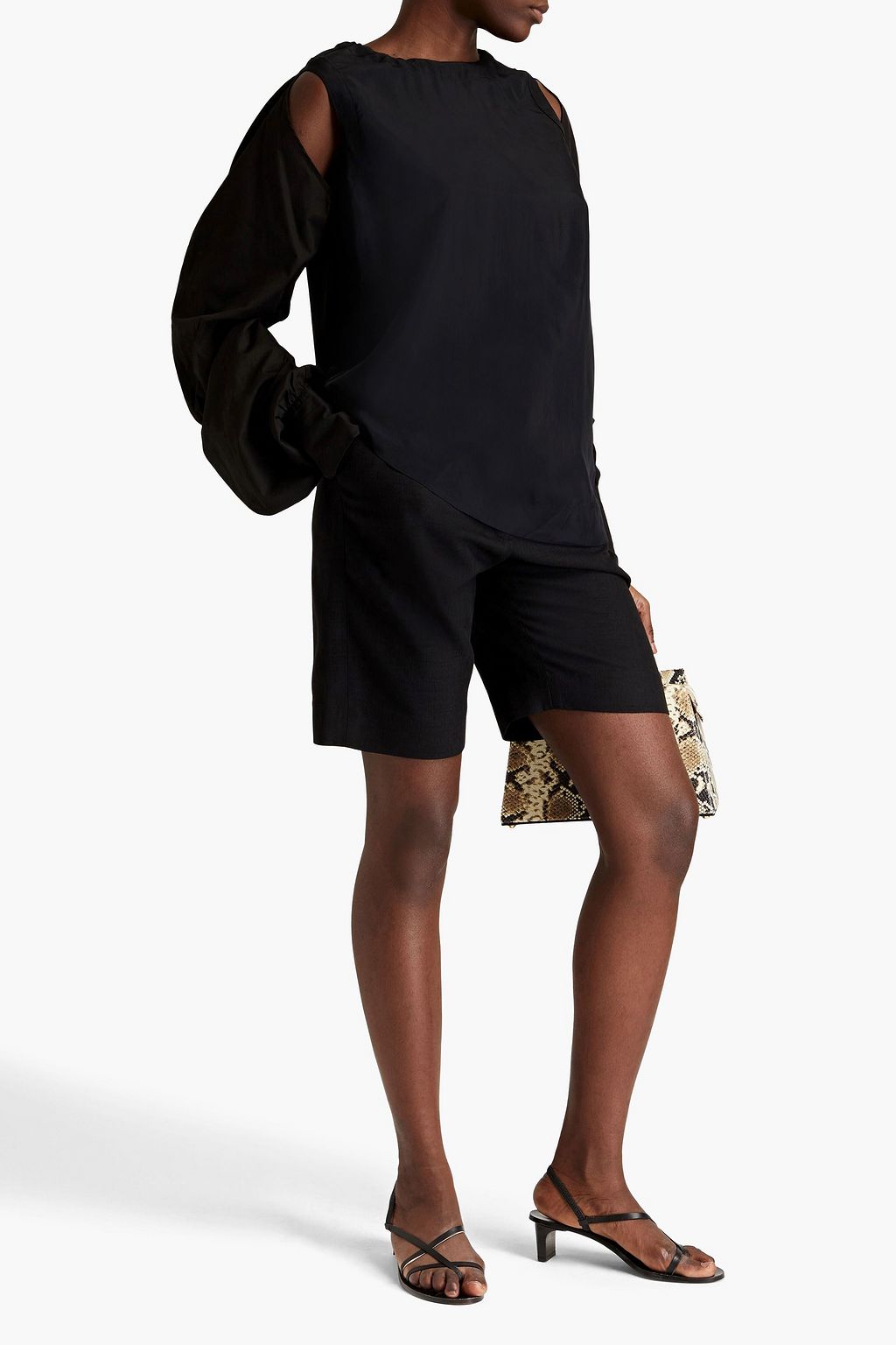 REJINA PYO Stevie Bluse aus Shell und Baumwolle mit Cut-outs