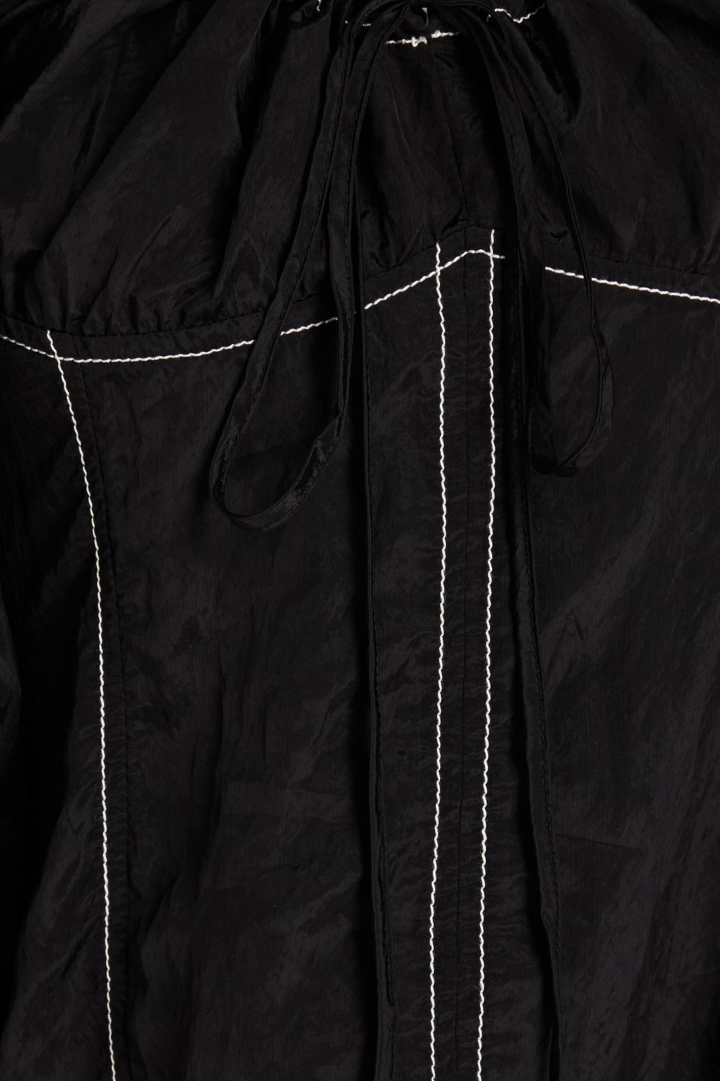 REJINA PYO Keeley gathered taffeta blouse