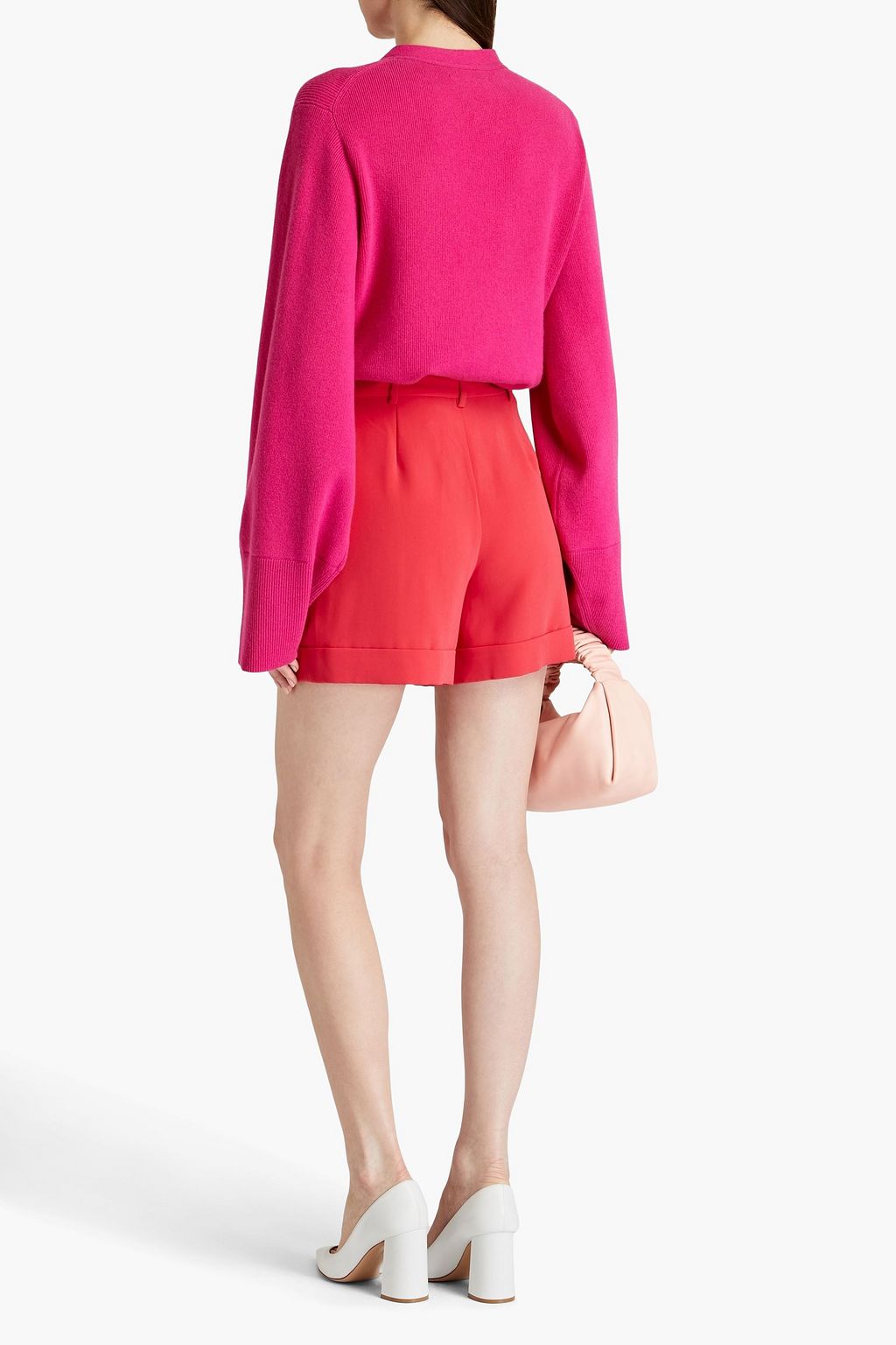 DIANE VON FURSTENBERG クレープ ショートパンツ タック入り