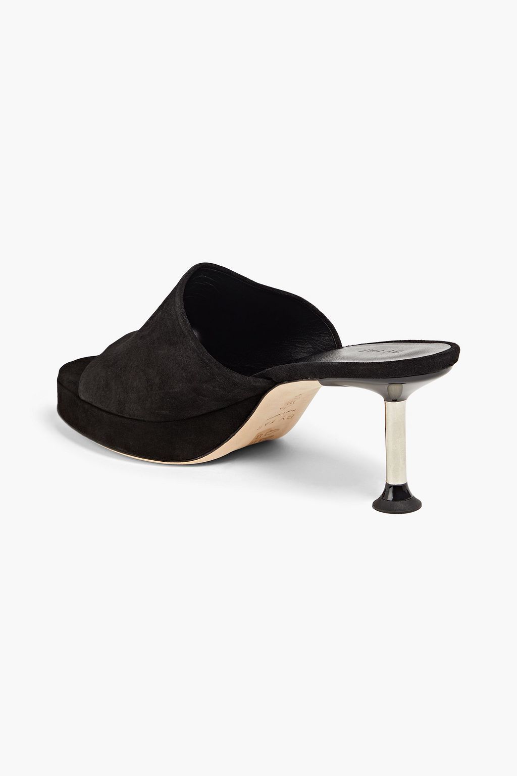 BY FAR Cala suede mules